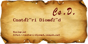 Csatári Dioméd névjegykártya